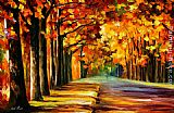 Leonid Afremov OAK ALLEY painting